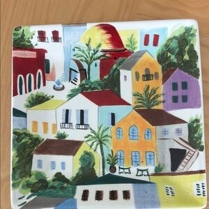 ❤️3 for $15!❤️ Pier 1 Colorful Ceramic Decorative Plate, Villa Del Sol